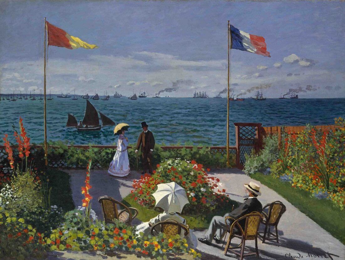 The Garden at Sainte-Adresse, 1967 by Claude Monet