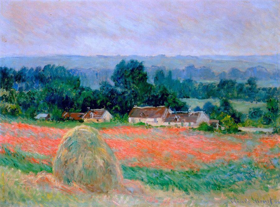 Haystack at Giverny, 1886 - by Claude Monet