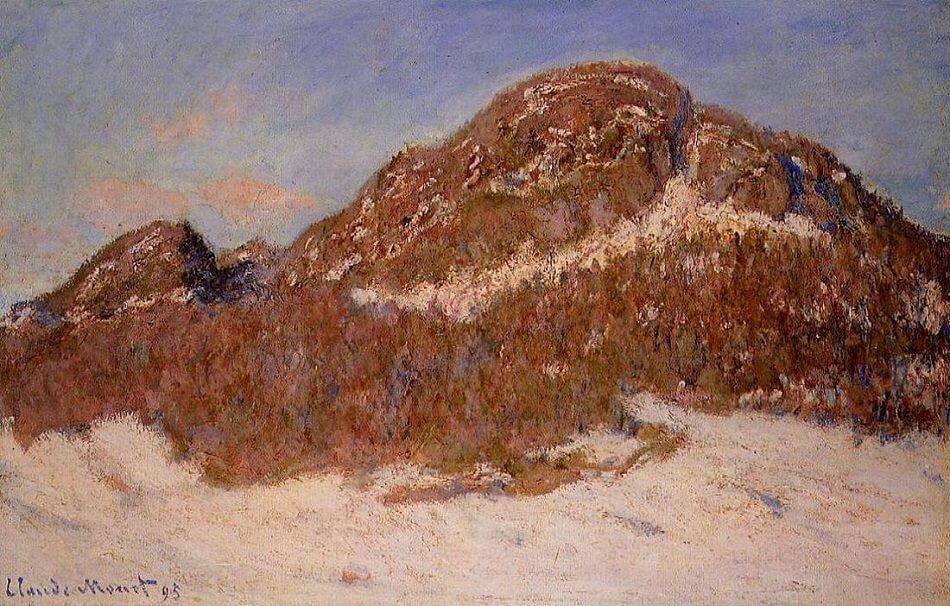 Mount Kolsaas in Sunlight, 1895  - by Claude Monet