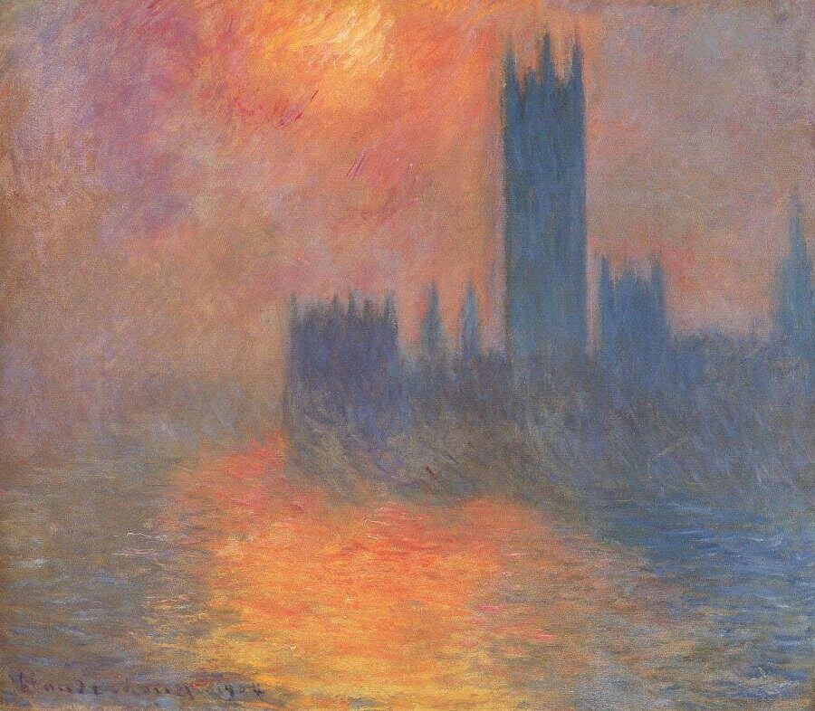 The Houses of Parliament, Sunset, 1904 by Claude Monet