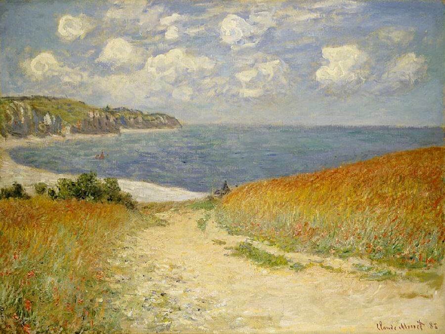 Path Through the Corn at Pourville, 1882 by Claude Monet