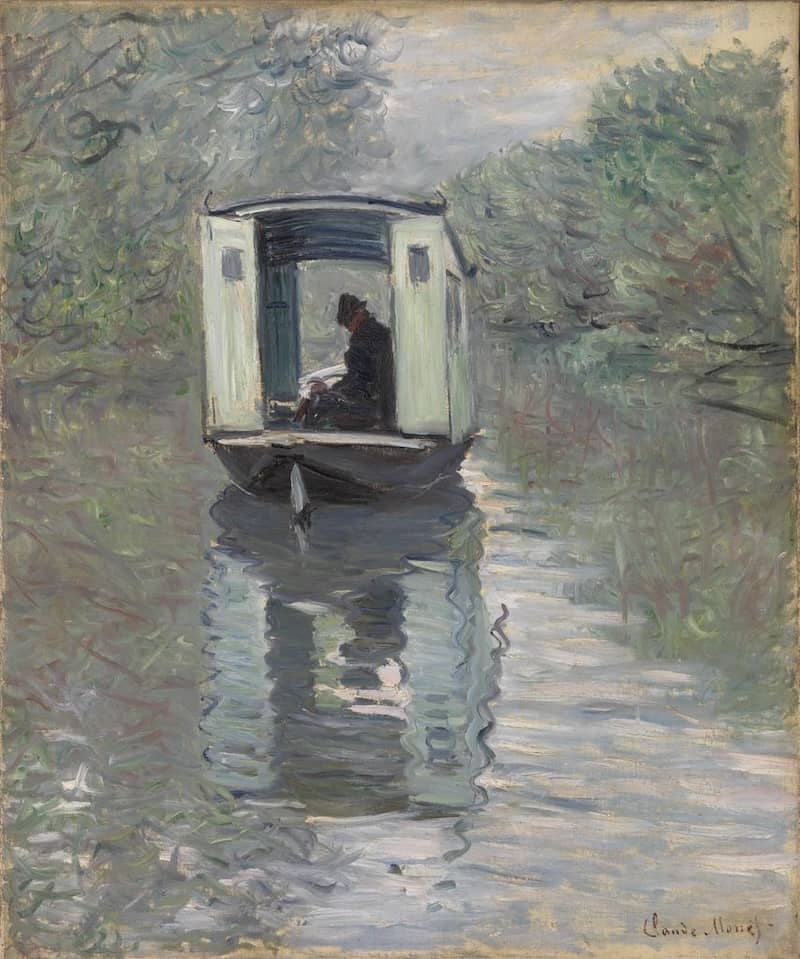 The Studio Boat, 1874 by Claude Monet