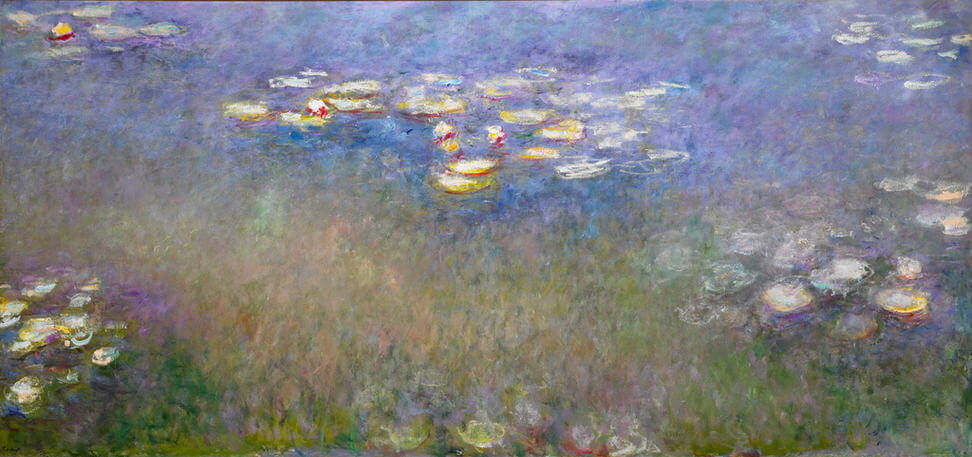 Water Lilies Agapanthus, 1914-1917 by Claude Monet