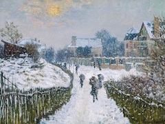 Boulevard Saint-Denis, Argenteuil in Winter by Claude Monet