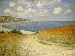 Path Through the Corn at Pourville by Claude Monet
