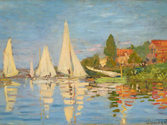 Regattas at Argenteuil by Claude Monet