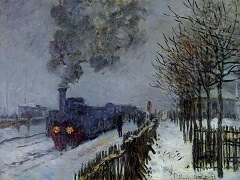 The Locomotive by Claude Monet
