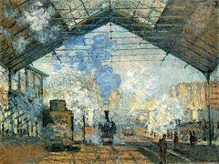 The Saint-Lazare Station by Claude Monet