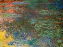 Water Lilies at Sunset by Claude Monet