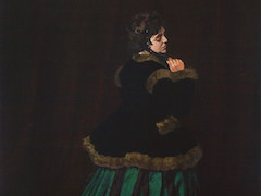 Woman in a Green Dress by Claude Monet