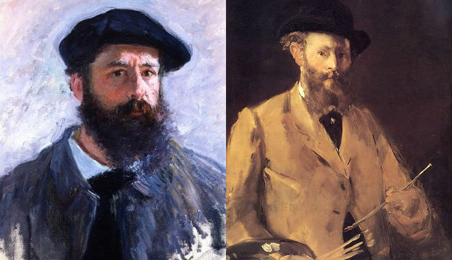 Claude Monet and Édouard Manet