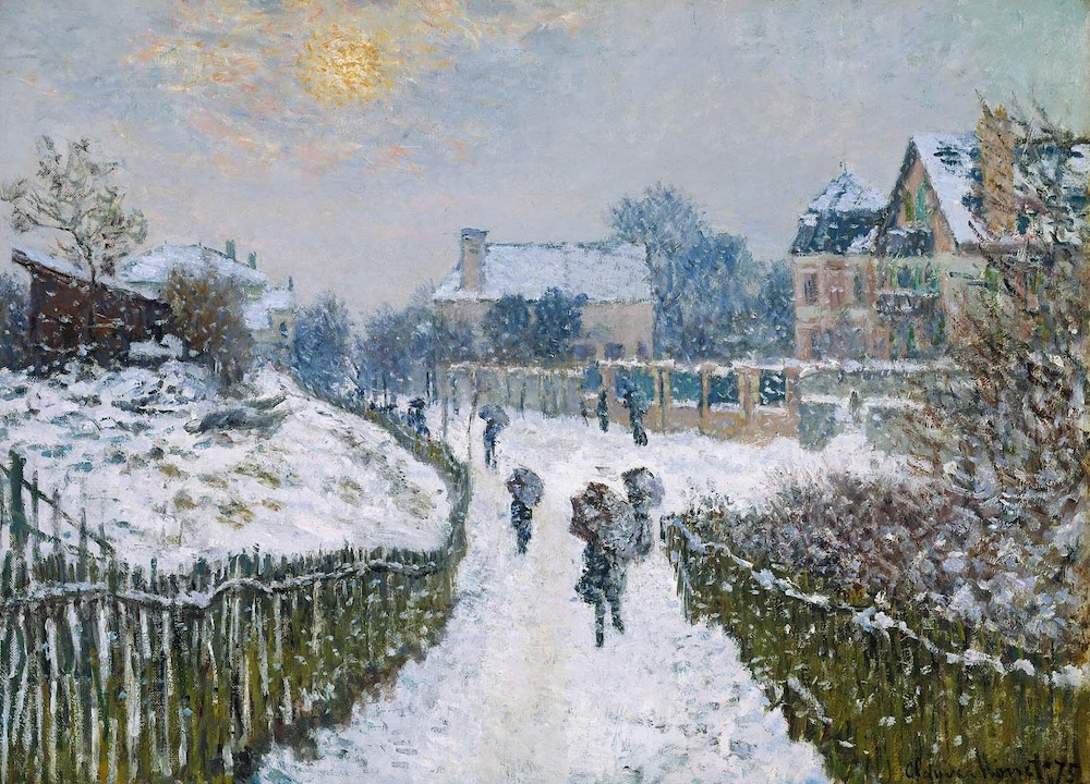 Boulevard Saint-Denis, Argenteuil in Winter, 1875 - by Claude Monet