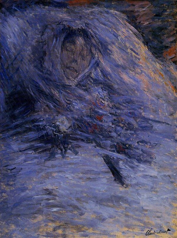 Camille Monet on Her Deathbed, 1879 by Claude Monet