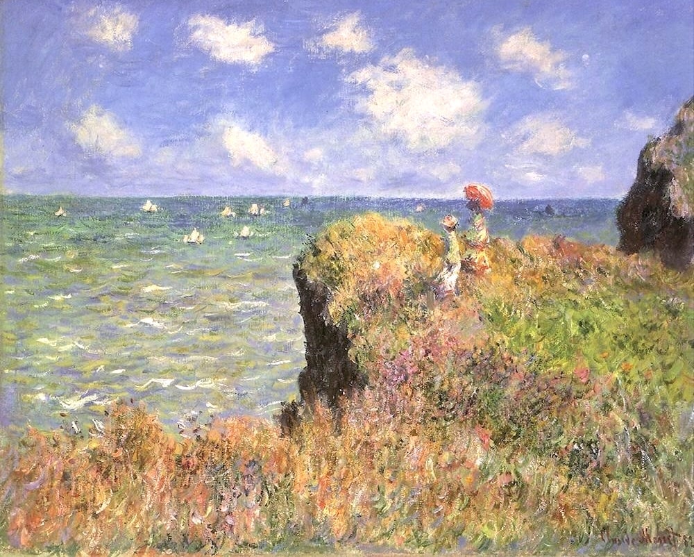 Cliff Walk at Pourville, 1882 by Claude Monet