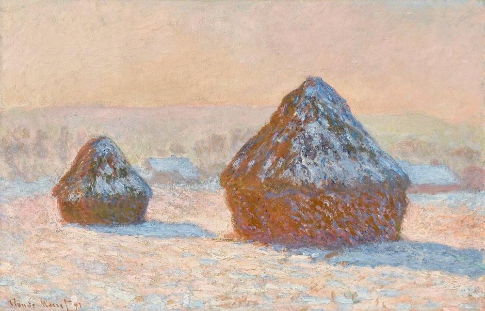 Haystacks, by Claude Monet