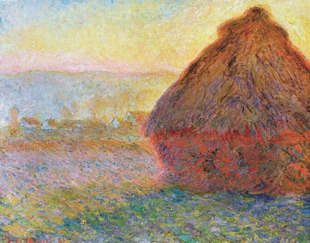 Haystacks, by Claude Monet