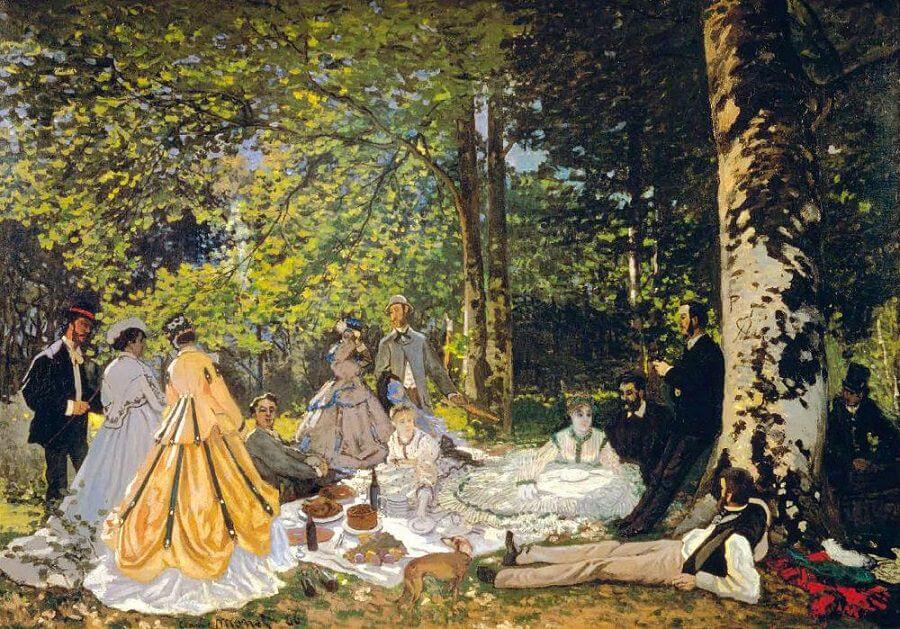 Luncheon on the Grass, 1866-67 - by Claude Monet