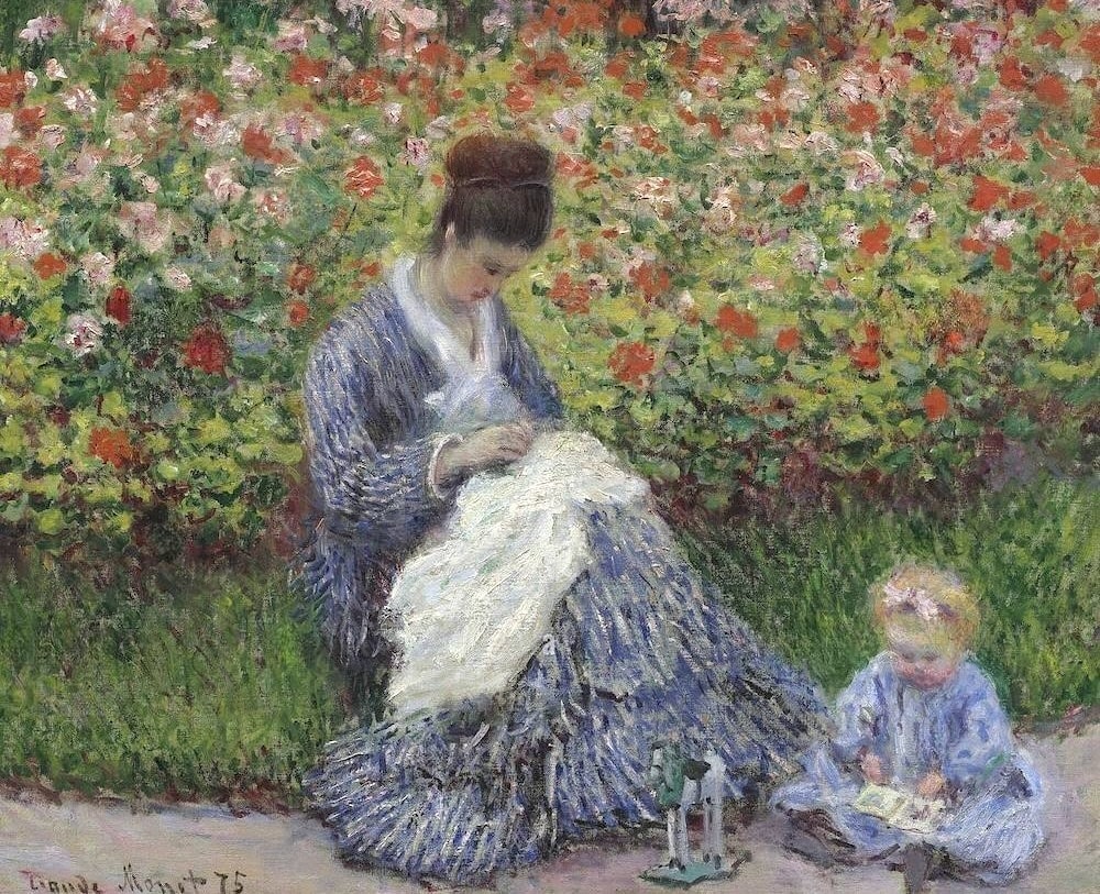 Madame Monet and Child, 1875 by Claude Monet