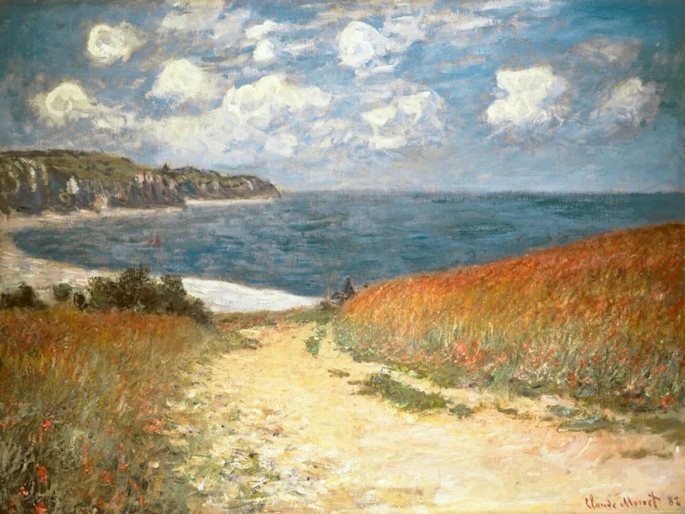 Path Through the Corn at Pourville, 1882 by Claude Monet