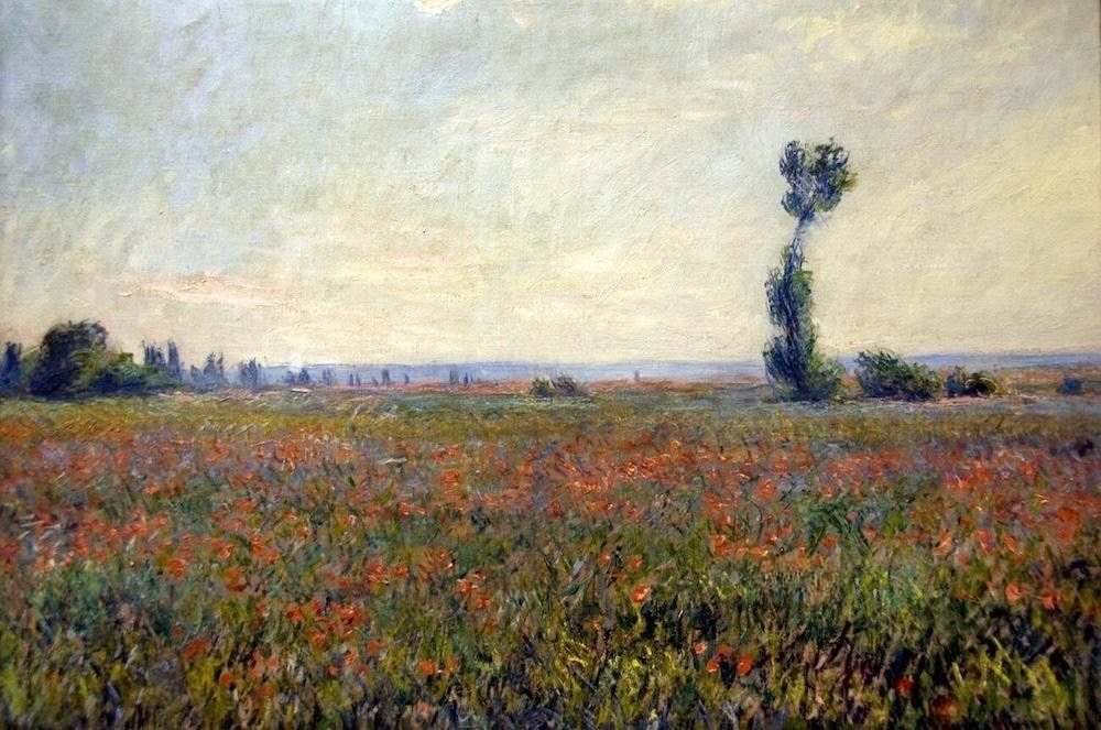 Poppy Field, 1887 - by Claude Monet