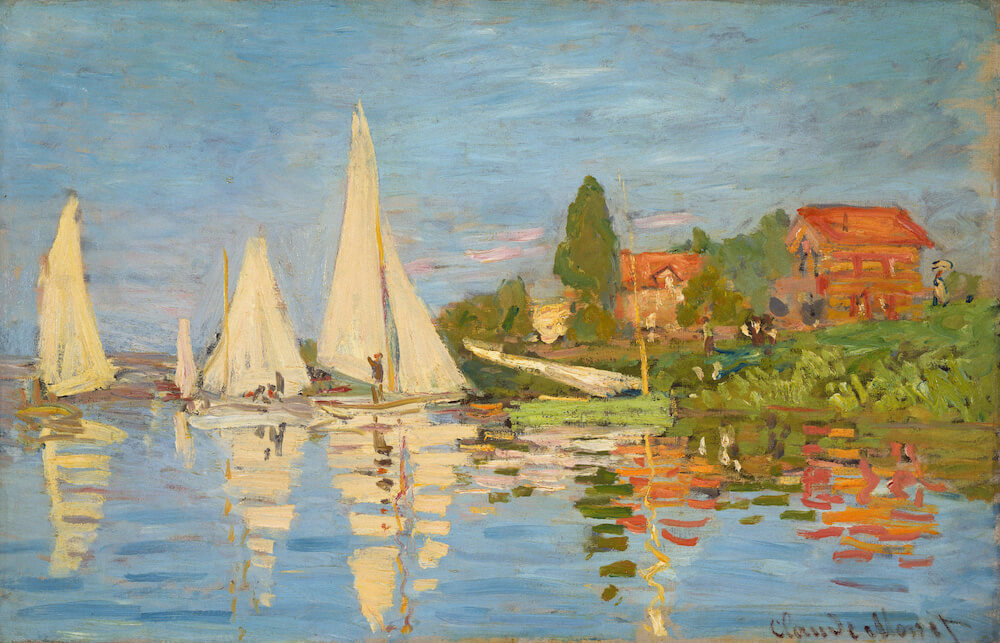 Regattas at Argenteuil, 1872 by Claude Monet