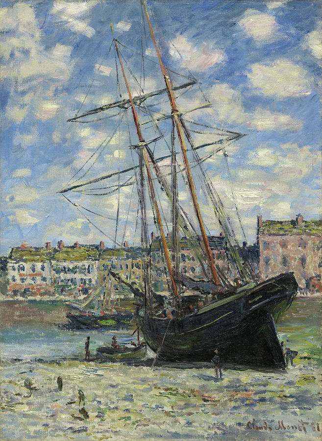 Ship Aground, 1881 - by Claude Monet