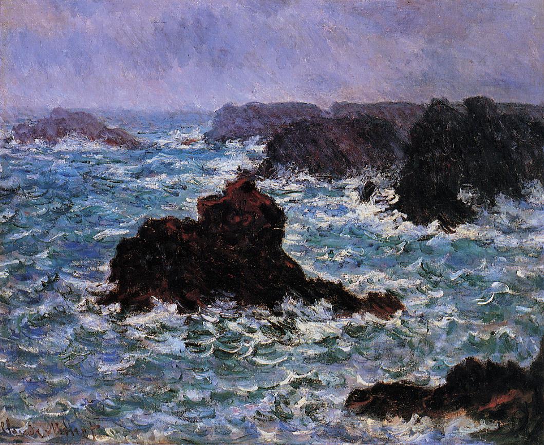 The Belle-Ile Rocks, 1886 - by Claude Monet