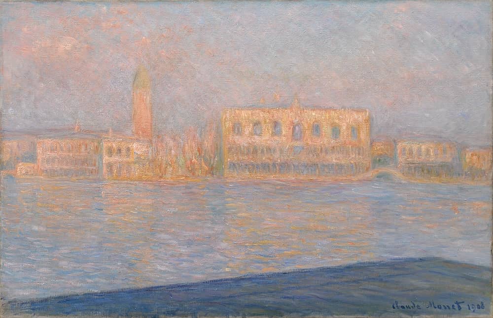 Doge's Palace Seen from San Giorgio Maggiore by Claude Monet