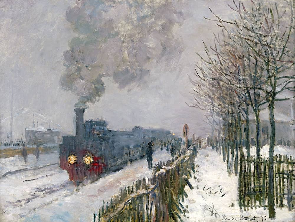 The Locomotive, 1875 - by Claude Monet