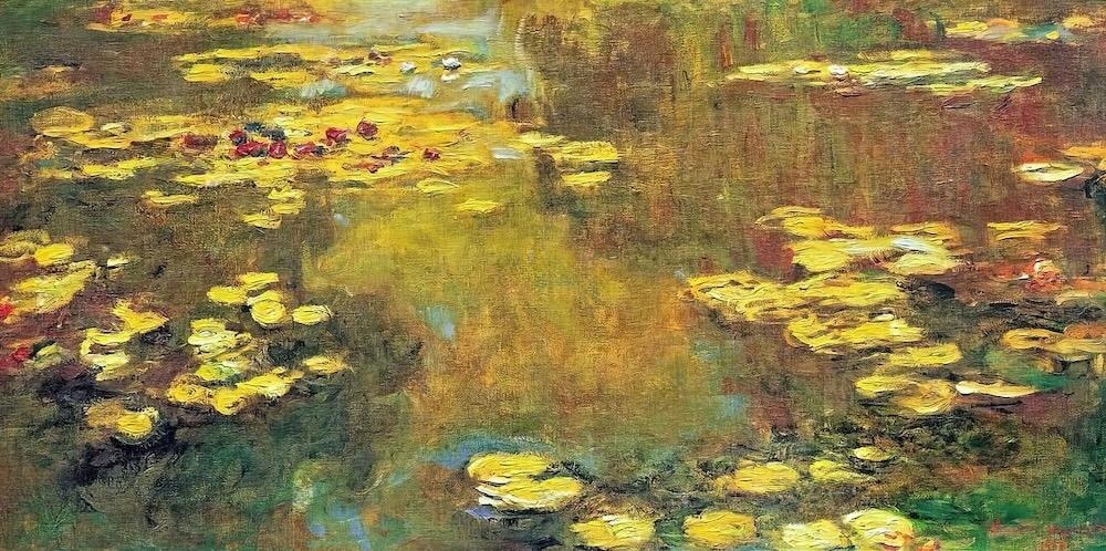 Water Lilies, Green Reflection, 1914-17 by Claude Monet