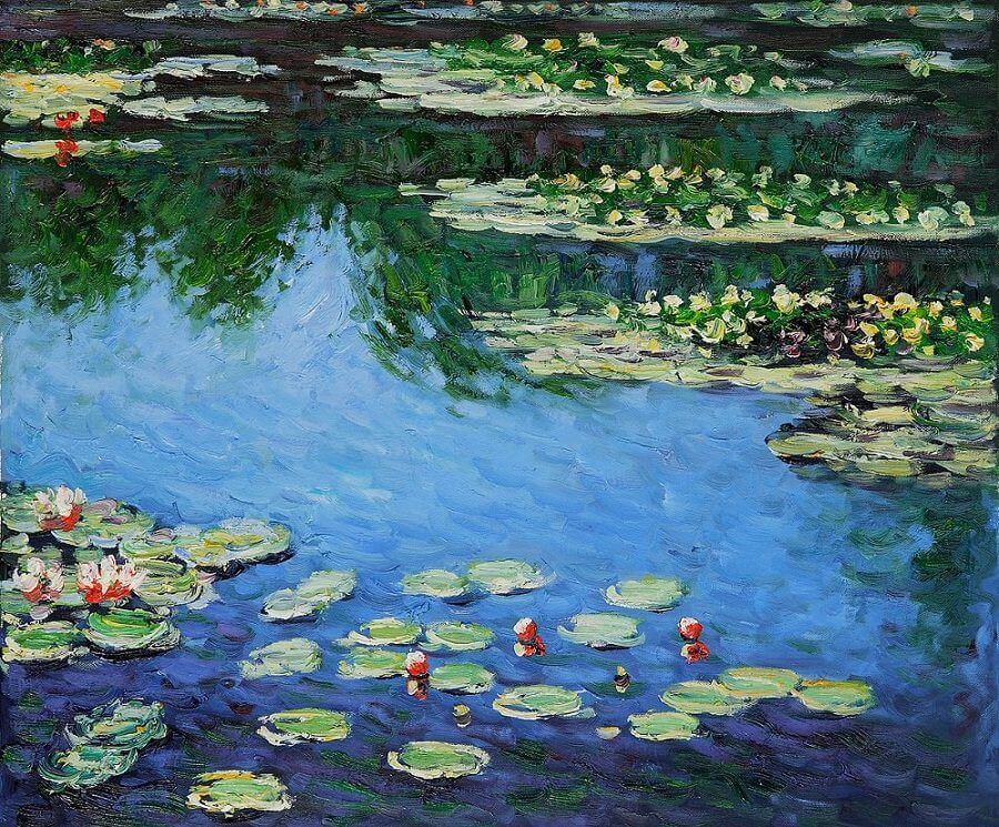 Water Lilies, Harmony in Blue, 1917 by Claude Monet