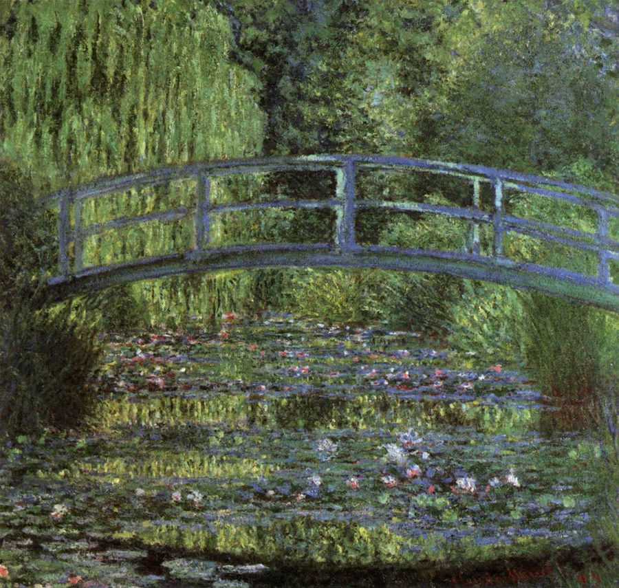 Water Lily Pond, Harmony in Green, 1899 - by Claude Monet