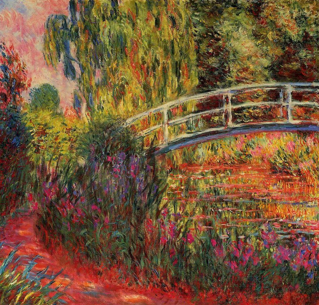 Water Lily Pond, Water Irises, 1900 - by Claude Monet