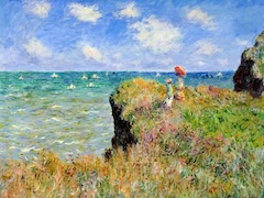 Cliff Walk at Pourville by Claude Monet