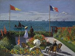 The Garden at Sainte-Adresse by Claude Monet