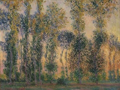 Poplars at Giverny, Sunrise by Claude Monet