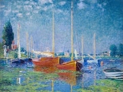 Red Boats at Argenteuil by Claude Monet