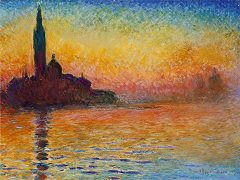 San Giorgio Maggiore at Dusk by Claude Monet