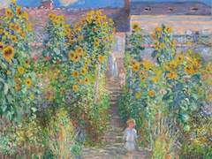 The Artist's Garden at Vetheuil by Claude Monet