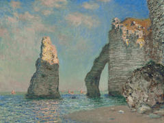 The Cliffs at Etretat by Claude Monet