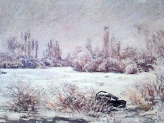 The Frost by Claude Monet