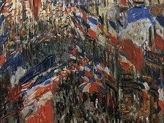 The Rue Montorgueil in Paris by Claude Monet