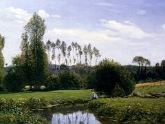 View at Rouelles, Le Havre by Claude Monet