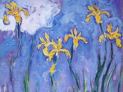 Yellow Irises by Claude Monet